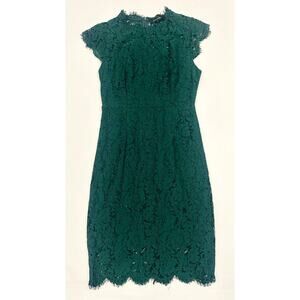 Elegant Merokeety Women's Green Lace Mini Dress‎ Size Small